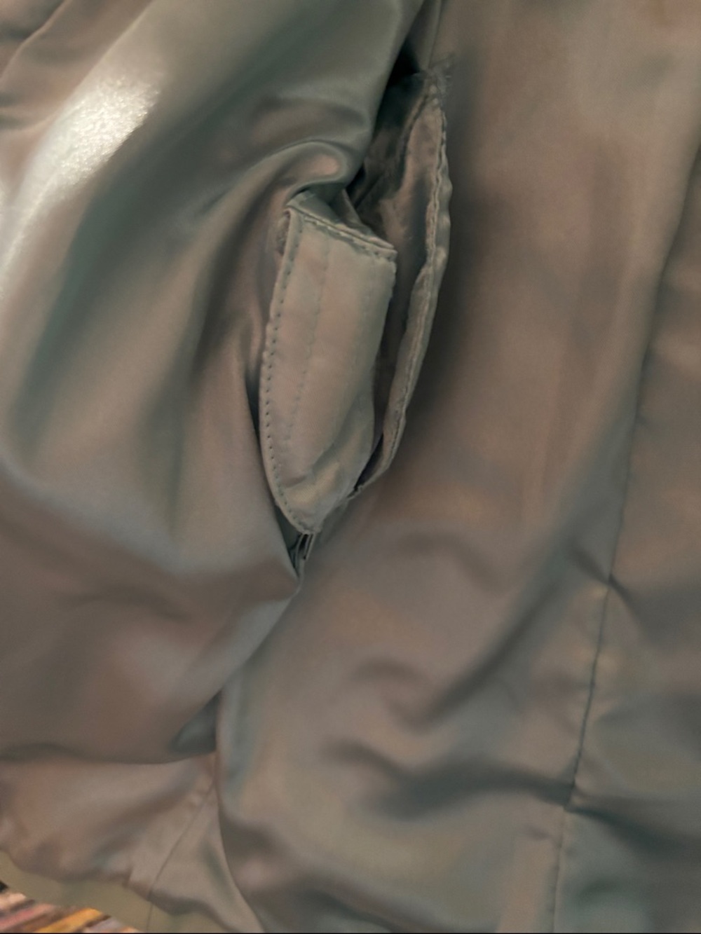 Pamela McCoy Mint Green Leather Zip Jacket - Picture 8 of 9